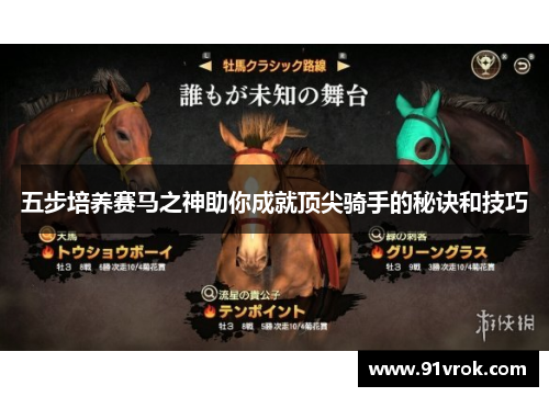 五步培养赛马之神助你成就顶尖骑手的秘诀和技巧